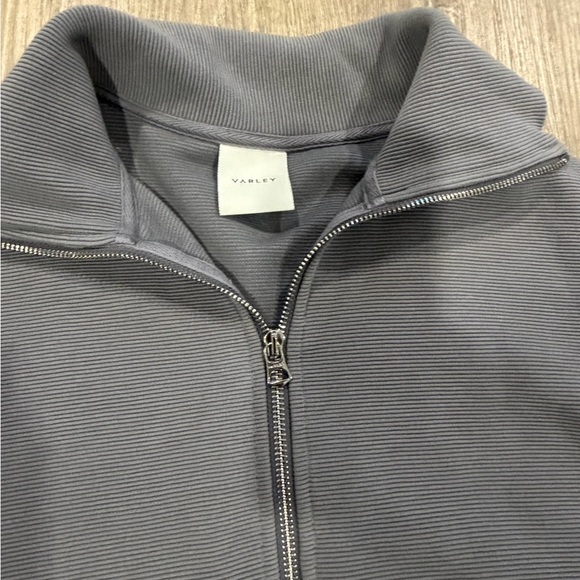 Varley Ribbed Gray Zip-Up Jacket - Picture 2 of 7